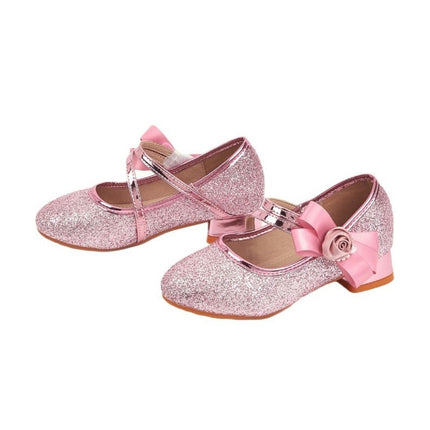 Mary Jane Shoes for Little Girls Wedding Party Pump Faux Leather Princess Shoes
