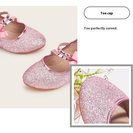 Mary Jane Shoes for Little Girls Wedding Party Pump Faux Leather Princess Shoes