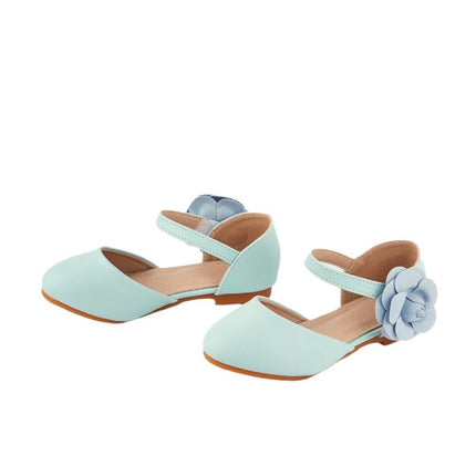 Girls Fashion Flat Shoes Dance Soft Flower Mary Jane Faux Leather Shoes
