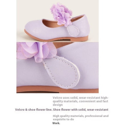 Toddler Girls Ballet Flats Princess Dress Shoes for Party Faux Leather Shoes