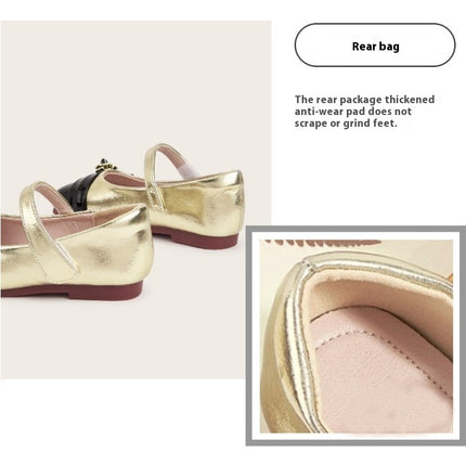 Little Girls Mary Jane Flats Faux Leather Princess Shoes School Party Dress Shoes