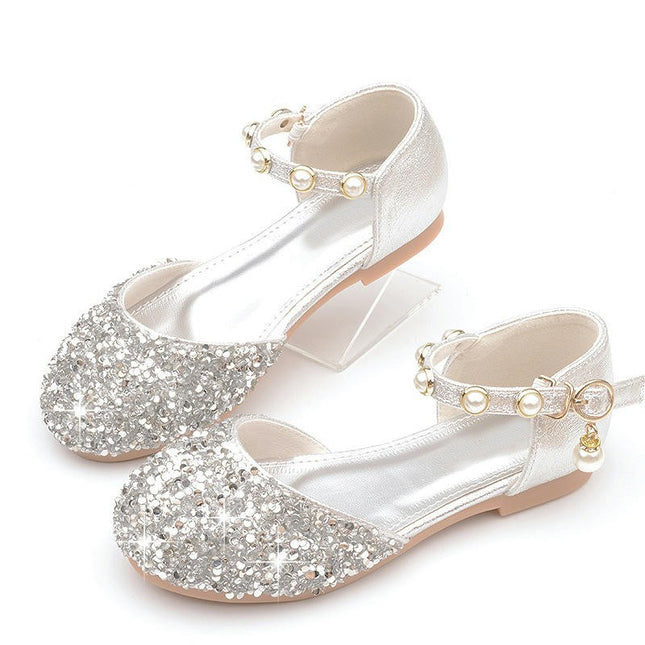 Little Girls Faux Leather Princess Shoes Ballet Shoes Wedding Party Dress Shoe