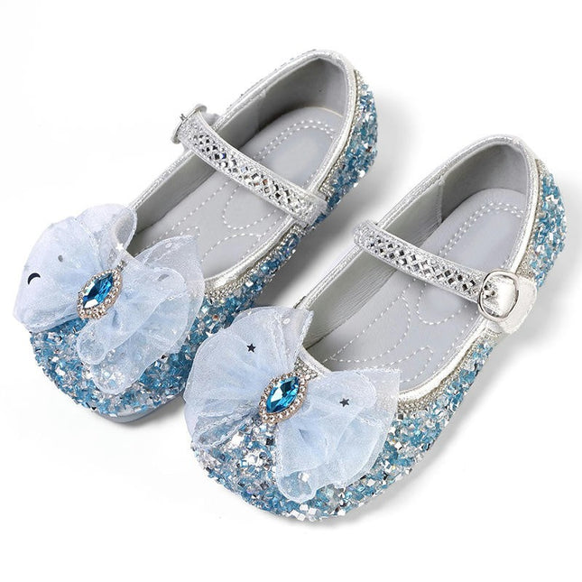 Girls Flat Mary Jane Princess Dress Shoes Wedding School Party Faux Leather Shoes