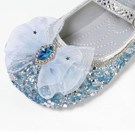 Girls Flat Mary Jane Princess Dress Shoes Wedding School Party Faux Leather Shoes