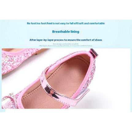 Toddler Little Girls Flats Princess Faux Leather Shoes School Party Dress Shoes