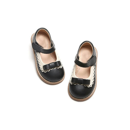 Flats for Little Girls Dress Wedding Party Princess Faux Leather Shoes