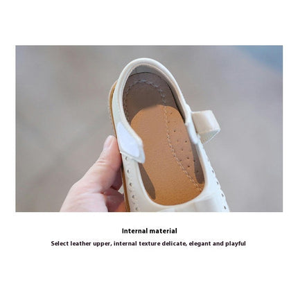 Flats for Little Girls Dress Wedding Party Princess Faux Leather Shoes