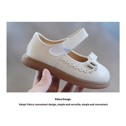 Flats for Little Girls Dress Wedding Party Princess Faux Leather Shoes