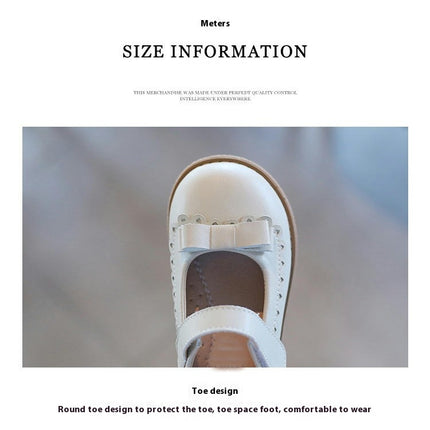 Flats for Little Girls Dress Wedding Party Princess Faux Leather Shoes