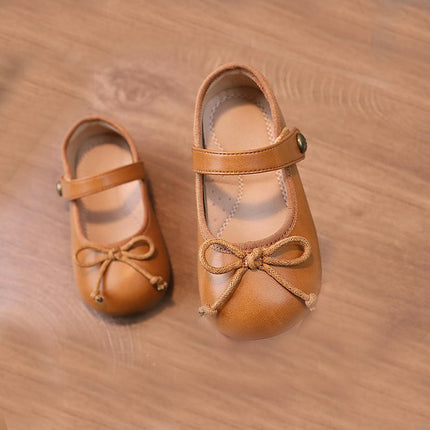 Girl Casual Faux Leather Shoes Children Dance Performance Shoes