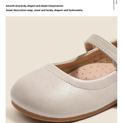 Girls Faux Leather Flats for Party School Wedding Shoes Flower Girls Dress