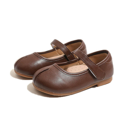 Girls Mary Jane School Uniform Shoes Faux Leather Flats Dress Shoes
