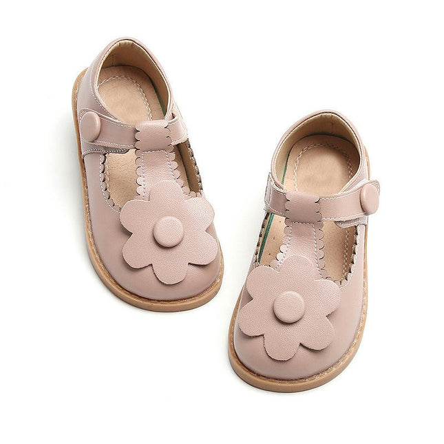 Girls T Strap School Uniform Dress Shoe Mary Jane Princess Flat Faux Leather Shoes
