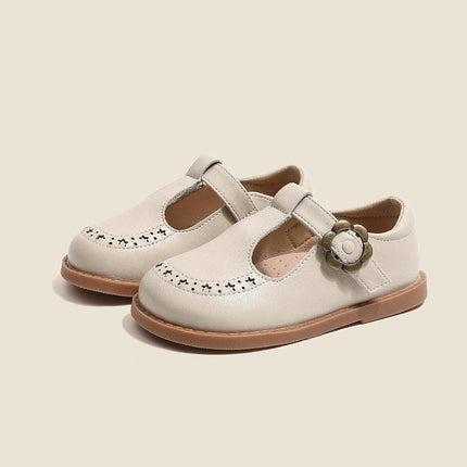 Little Girls Mary Jane Dress Shoes Casual Flats Faux Leather Shoes