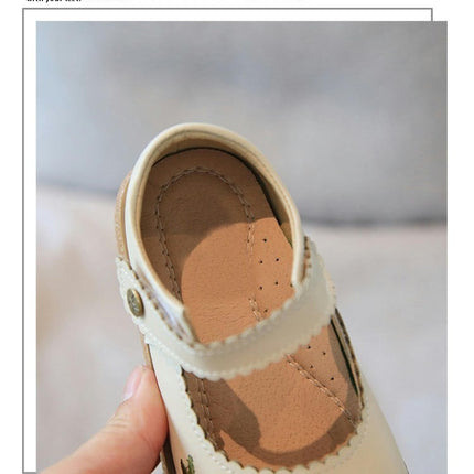 Girls Flower Soft Simple Casual Comfortable Dress Faux Leather Shoes