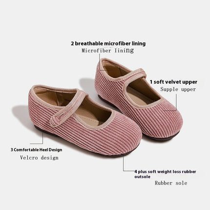 Girls Soft Sole Mary Jane Princess Faux Leather Shoes Wedding Dress Shoes