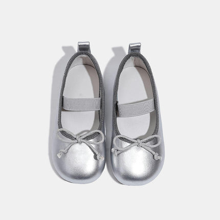 Toddler Girls Dress Shoes Party School Wedding Flats Faux Leather Shoes