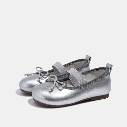 Toddler Girls Dress Shoes Party School Wedding Flats Faux Leather Shoes