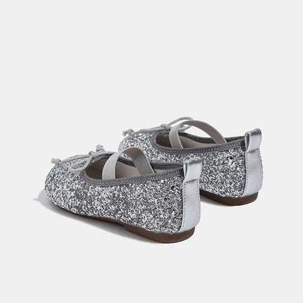 Toddler Girls Dress Shoes Party School Wedding Flats Faux Leather Shoes