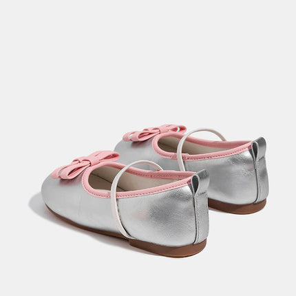 Little Girls Mary Jane Flats Faux Leather Shoes School Party Dress Shoes