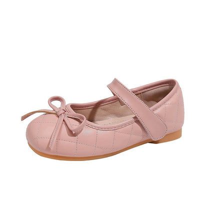 Girls Ballerina Flat Faux Leather Shoes Mary Jane Party Dress Shoes