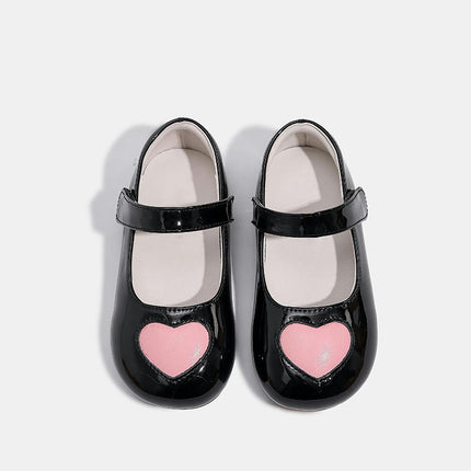 Girls Light Soft Sole Bowknot Princess Dress Flats Faux Leather Shoes