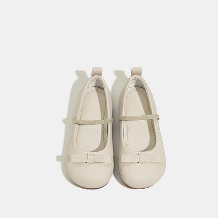 Girl Dress Shoes Flower Girls Wedding Party Flats Faux Leather Shoes