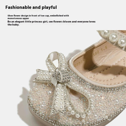 Toddler Girls Party School Dress Shoes for Flats Faux Leather Princess Shoes