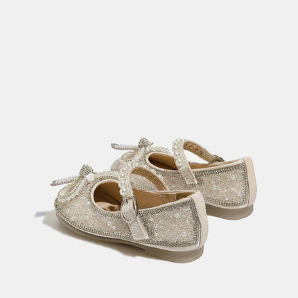Toddler Girls Party School Dress Shoes for Flats Faux Leather Princess Shoes