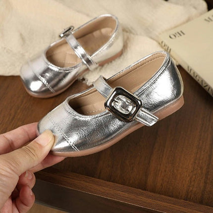 Girls Dress Shoes School Uniform Ballet Flats Faux Leather Shoes