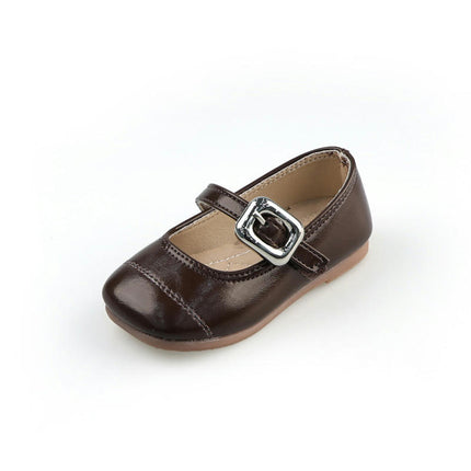 Girls Dress Shoes School Uniform Ballet Flats Faux Leather Shoes