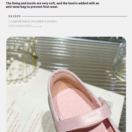 Embroidered Shoes for Little Girls Ethnic Style Traditional Faux Leather Shoes