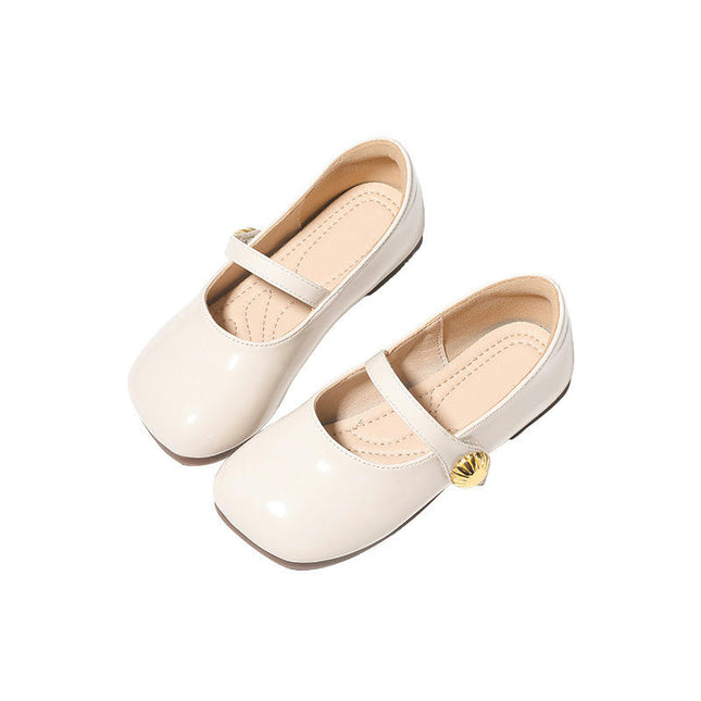 Girl's Casual Flats Faux Leather Dress Shoes Soft Faux Leather Nonslip Sole