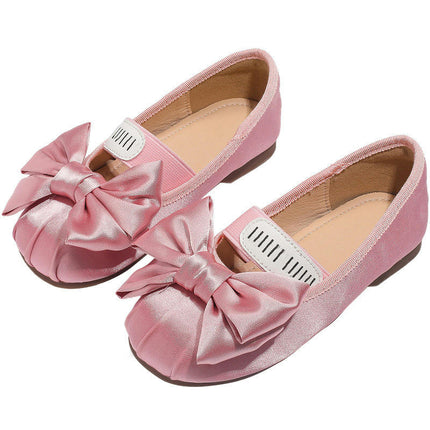 Little Toddler Girl Dress Shoes Ballerina Ballet Flats Faux Leather Shoes