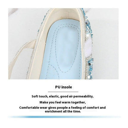 Girls Princess Ballet Flats Faux Leather Shoes School Party Dress Shoes
