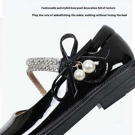 Adorable Party Dress Faux Leather Shoes Princess Flower Girl Shoes