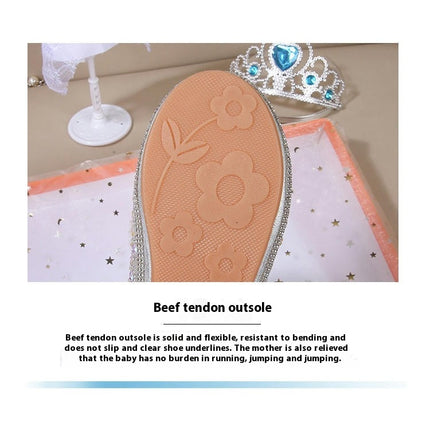 Toddler Girls Faux Leather Princess Ballet Flats Shoes School Party Dress Shoes
