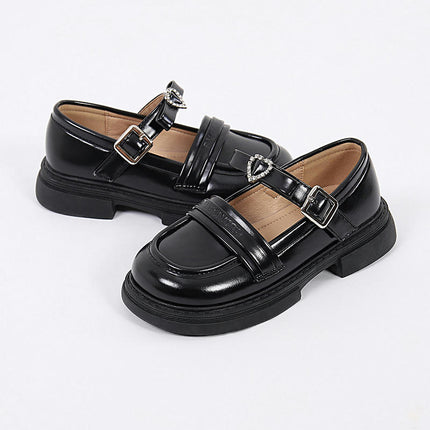Girls Dress Wedding Faux Leather Princess Shoes Party School Shoes