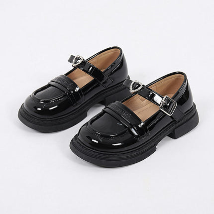 Girls Dress Wedding Faux Leather Princess Shoes Party School Shoes