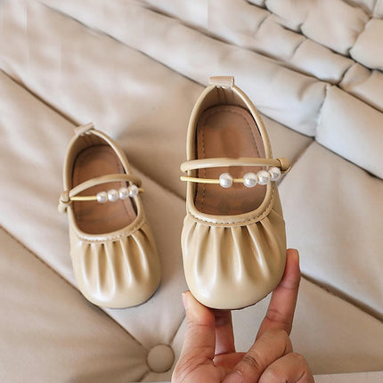 Little Toddler Girls Dress Shoes Fashion Flats Faux Leather Shoes