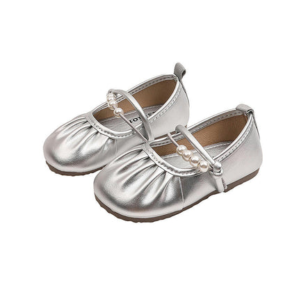 Little Toddler Girls Dress Shoes Fashion Flats Faux Leather Shoes