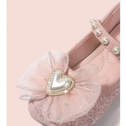 Girl Princess Faux Leather Shoes Children Dance Performance Shoes