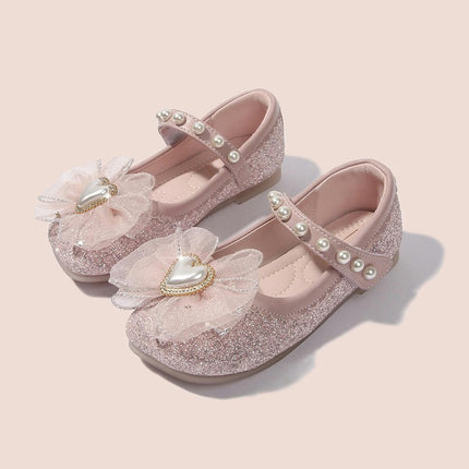 Girl Princess Faux Leather Shoes Children Dance Performance Shoes