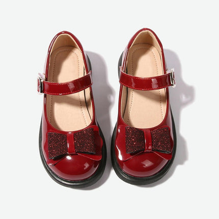 Girls Faux Leather Shoes Children Dress Dance Shoes Girls Performance Shoes