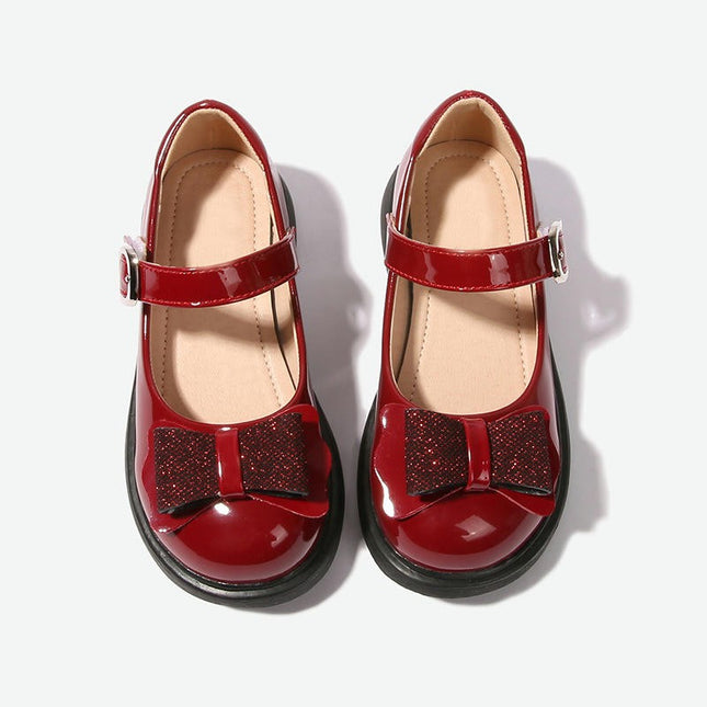 Girls Faux Leather Shoes Children Dress Dance Shoes Girls Performance Shoes