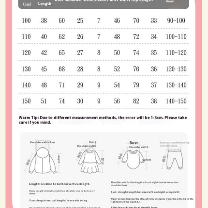 Girls Cotton Pajama Set - Summer Short Sleeve Shorts Casual Home Clothes 2-piece Set