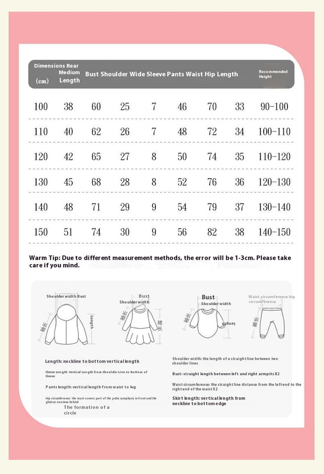 Girls Cotton Pajama Set - Summer Short Sleeve Shorts Casual Home Clothes 2-piece Set