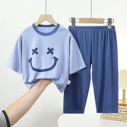Children's Pajama Set - Modal Loose Casual Home Air Conditioning Clothes 2-piece Set