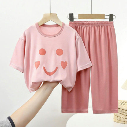 Children's Pajama Set - Modal Loose Casual Home Air Conditioning Clothes 2-piece Set