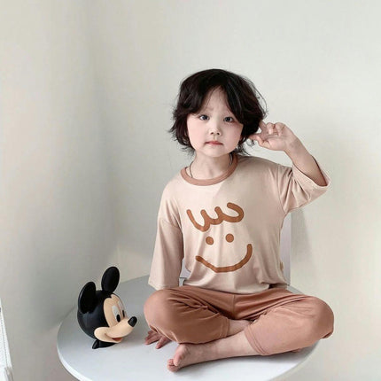 Children's Pajama Set - Modal Loose Casual Home Air Conditioning Clothes 2-piece Set